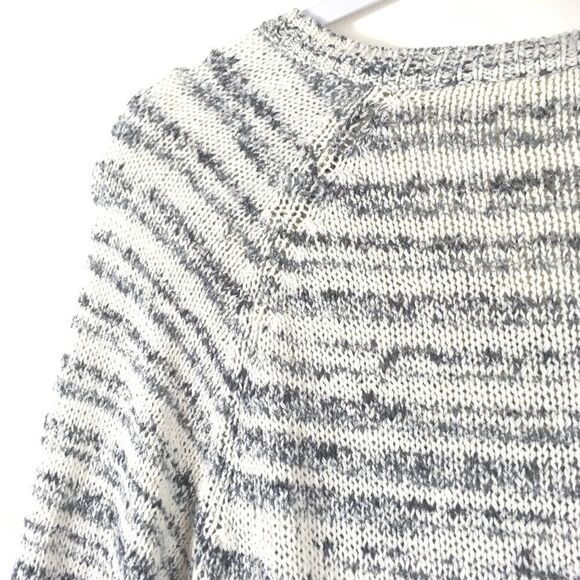 EILEEN Fisher Marled Cotton Knit Slub Sweater - Picture 7 of 8